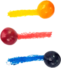 Big Egg Crayon - 3 Egg Shaped Washable Crayons