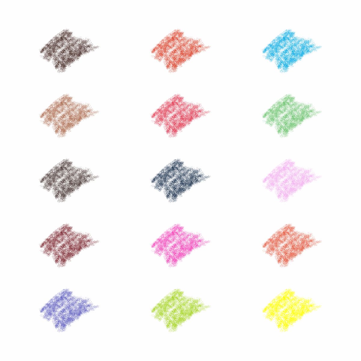 Organic Pencil Crayons, 15 colors, Washable, Non Toxic