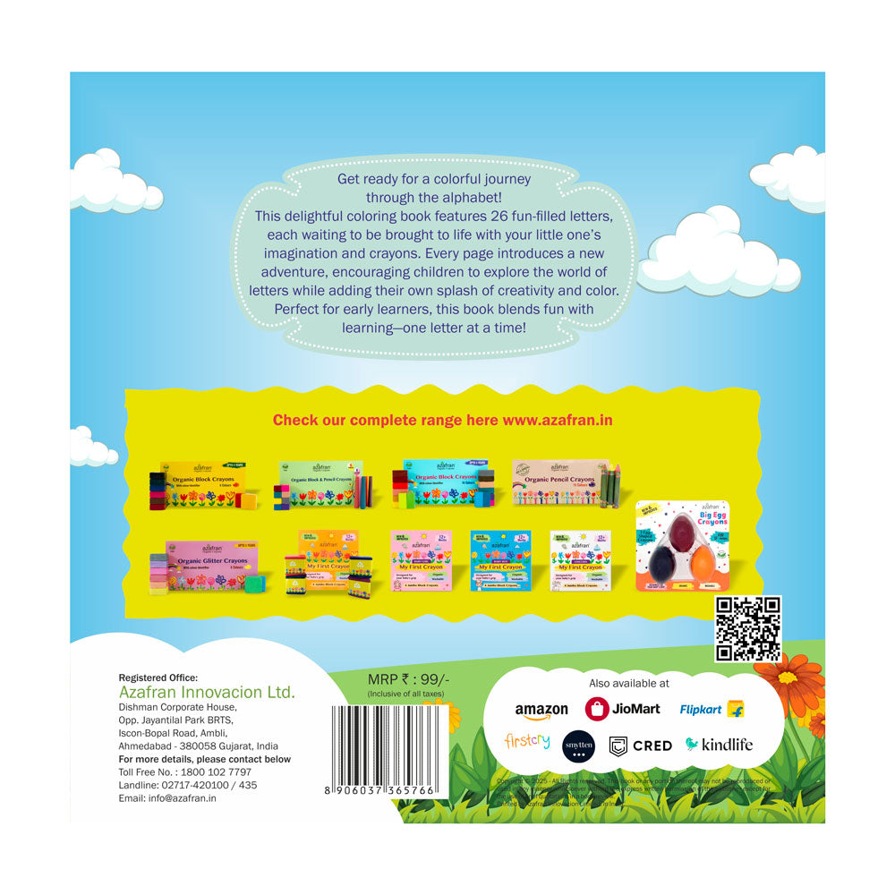 My First Alphabet Coloring Adventures - Coloring Book