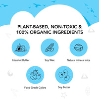 My First  Crayon - Baby Boy - 4 Jumbo Washable Block Crayons Colours for kids 12m+