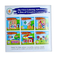 My First Coloring Adventures – A Box of Creative Learning - Set of 6 Coloring Books