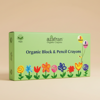 Organic Crayon Combo, 8 Standard Blocks & 6 Pencils