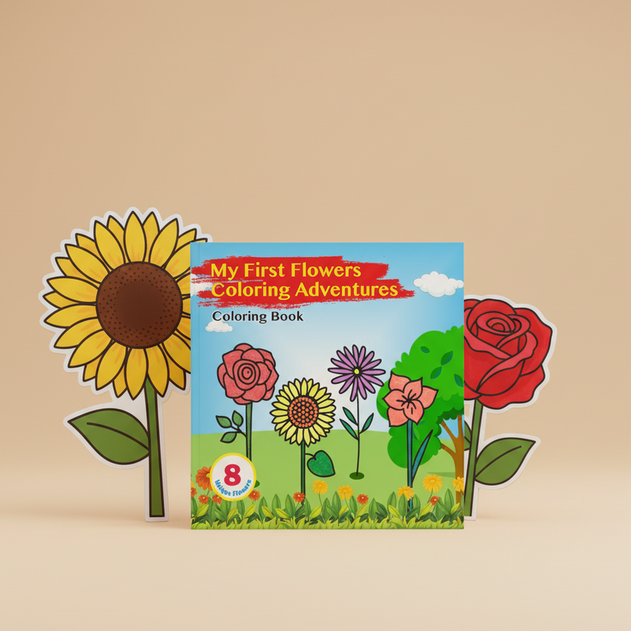 My First Flowers Coloring Adventures - Coloring Book