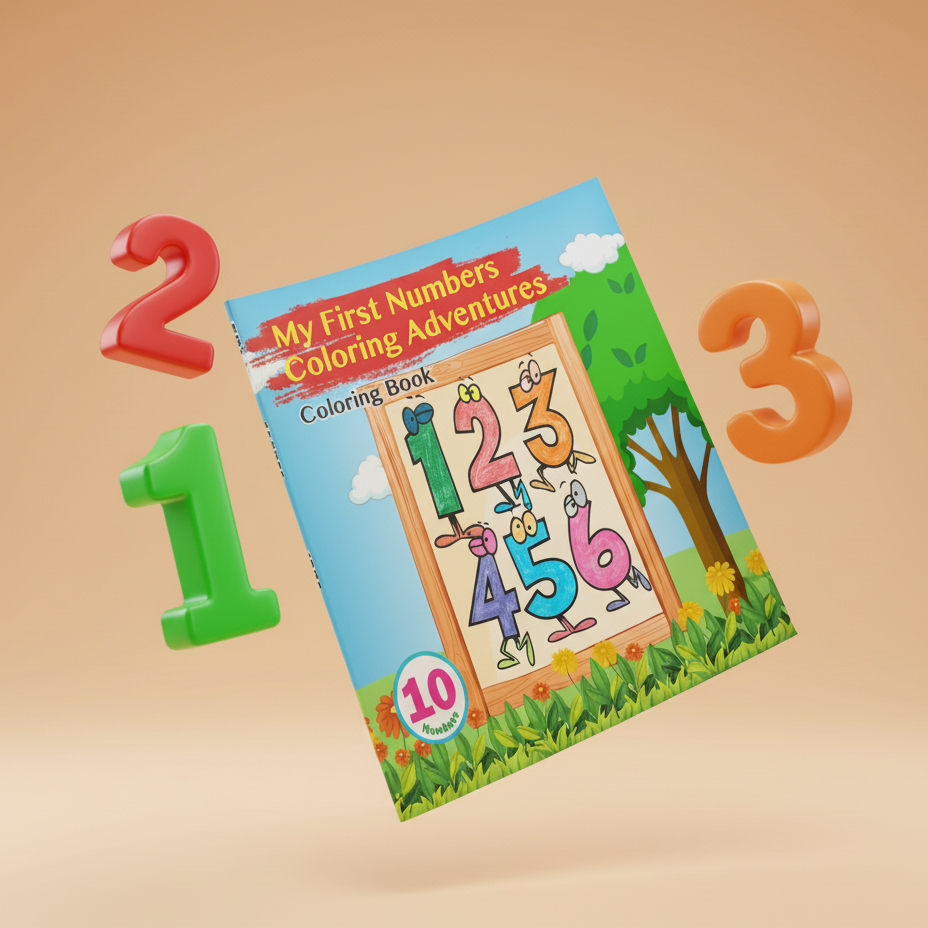 My First Numbers Coloring Adventures - Coloring Book