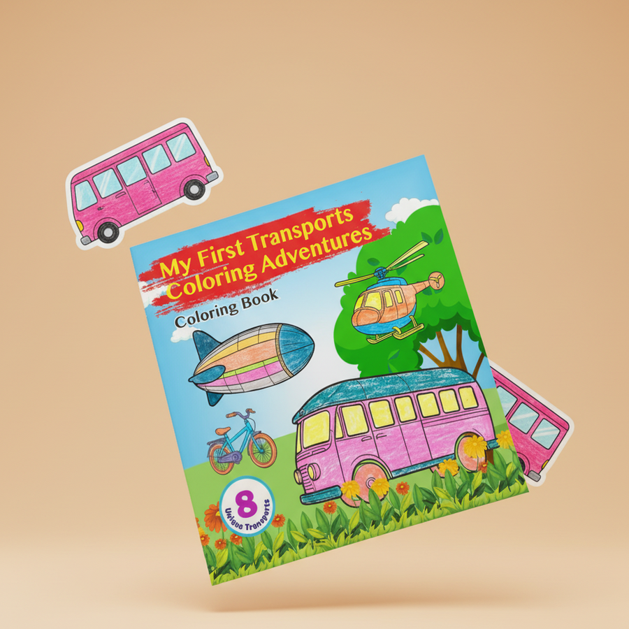 My First Transports Coloring Adventures - Coloring Book