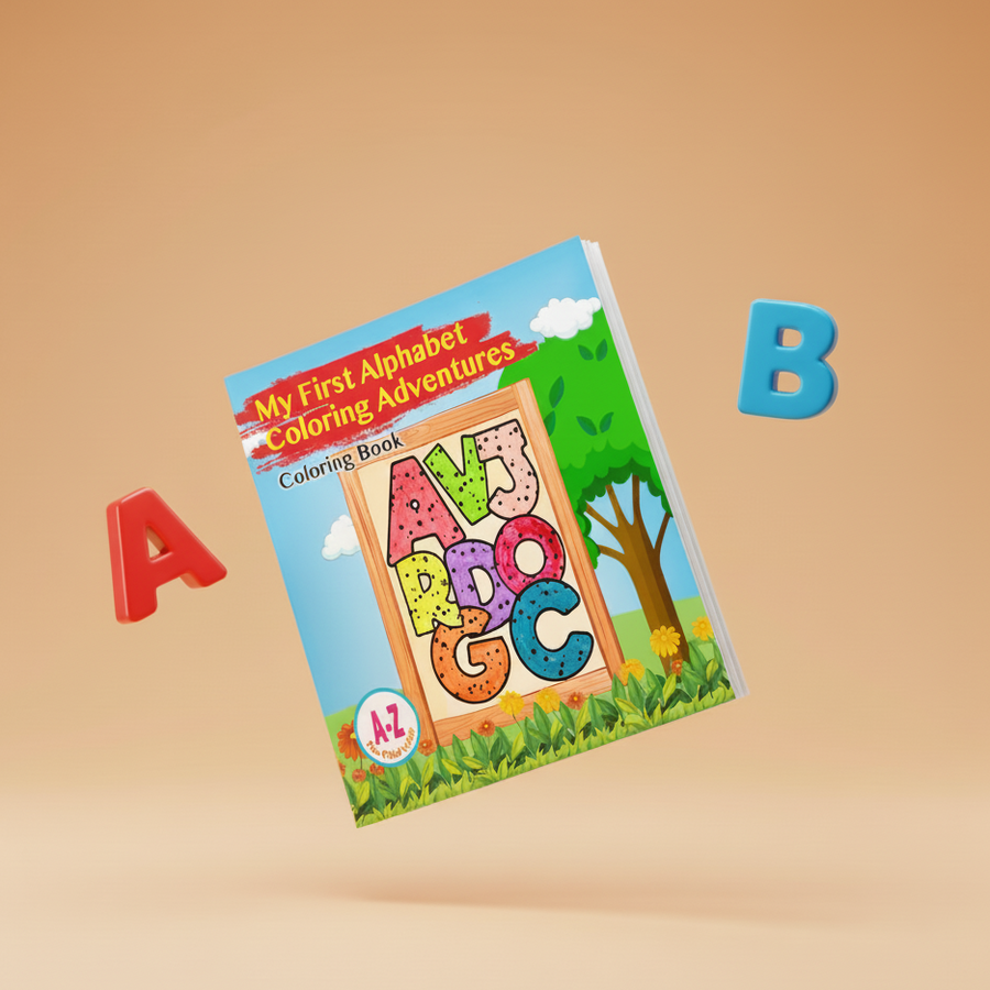 My First Alphabet Coloring Adventures - Coloring Book