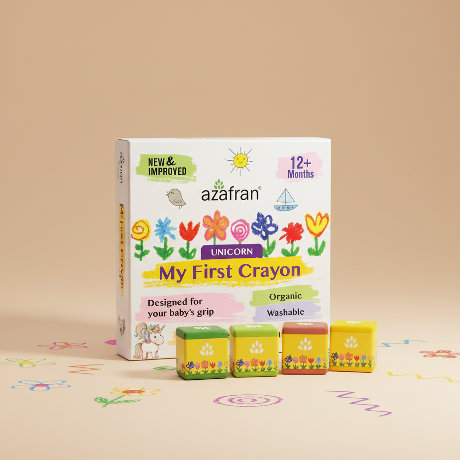 My First  Crayon - Unicorn - 4 Jumbo Washable Block Crayons Colours for kids 12m+