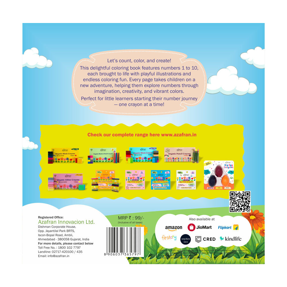 My First Numbers Coloring Adventures - Coloring Book