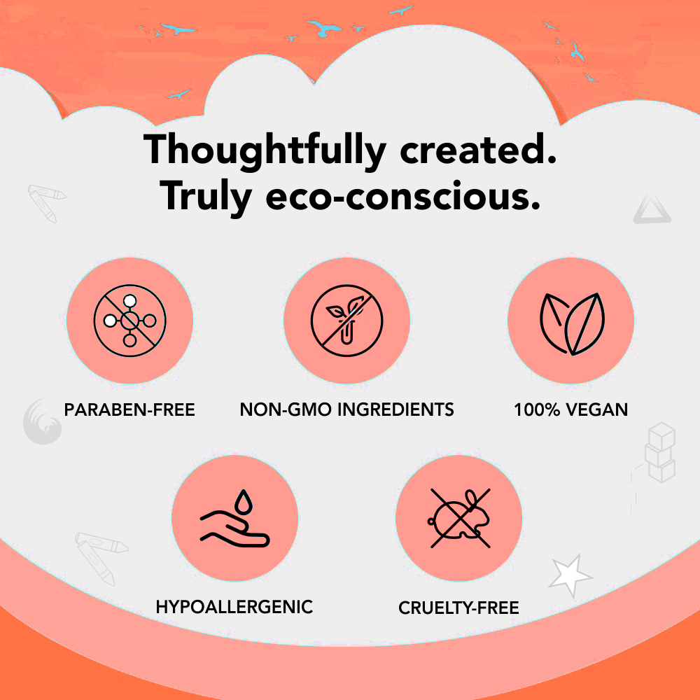 Organic Block Crayons, Standard Size, 16 Colors( New Variant)