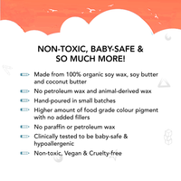 Organic Block Crayons, Standard Size, 16 Colors( New Variant)